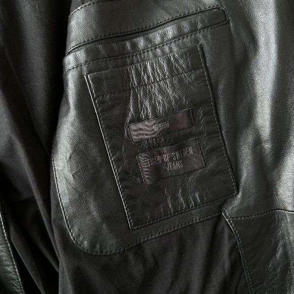 TIGER OF SWEDEN RIKKI LEATHER BIKER JACKET IN BLACK - Picture 4 of 7